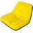 Deluxe Mower Tractor Seat Compatible With John Deere, Kubota, Allis-Chalmers, Bobcat, Case-IH, Ford New Holland, White, Oliver, Mpl, Moline, Massey Ferguson High Back ,With Slide (Yellow)