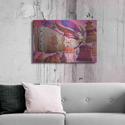 Latitude Divine «Divine Traiteur» par David Galchutt, art mural en métal, 36 po x 24 po