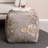 Yinka 17.5" Pouf - Sage Floral Vintage-Inspired Motif Accent Pouf Ottoman-1448350636