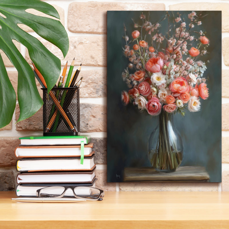 'Flourish' by Ashley Bradley Canvas Wall Art, 18" H x 12" W x 0.75" D