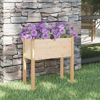 Najya Wood Pot Planter