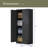 71"H Metal Garage Storage Cabinet, Tool Steel Locking Cabinet With Doors And 3 Shelves, Tall Cabinets For Garage Storage Systems Lockable File Cabinet For Home Office, Classroom/Pantry-114278483
