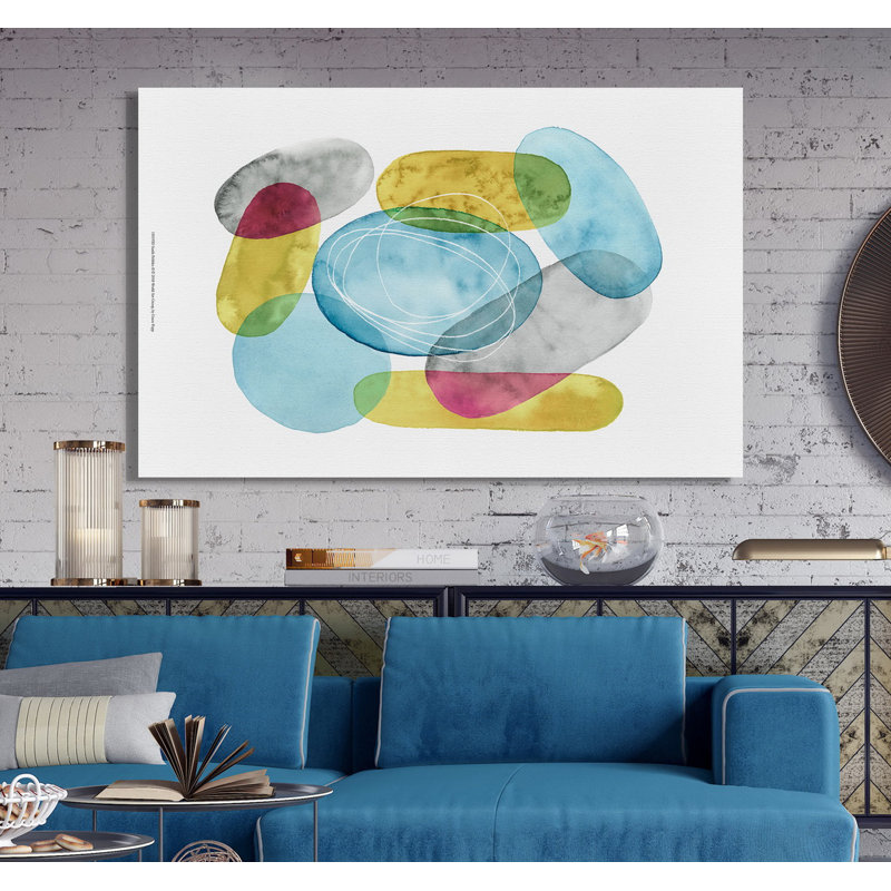 « sunlit pebbles ii », reproduction, Toile tendue, H 12 po x l 18 po x P 1,5 po