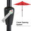 Parasol de marché solaire à DEL Cutshall avec inclinaison et relevage à manivelle-1995405500-1931859107