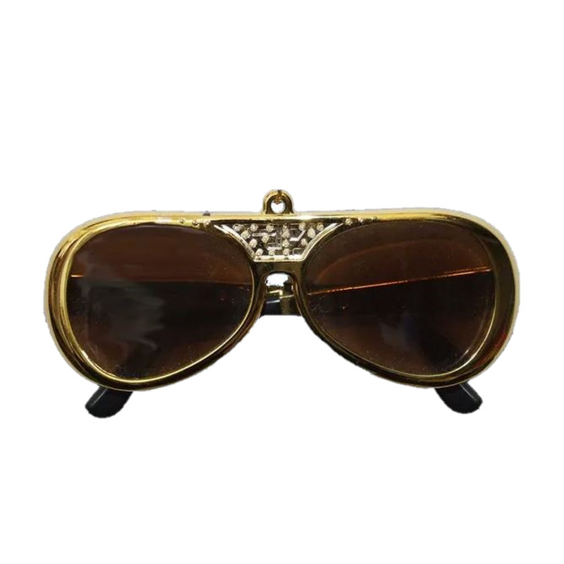 Kurt Adler Plastic Ornament for Christmas Tree, Elvis Presley Sunglasses