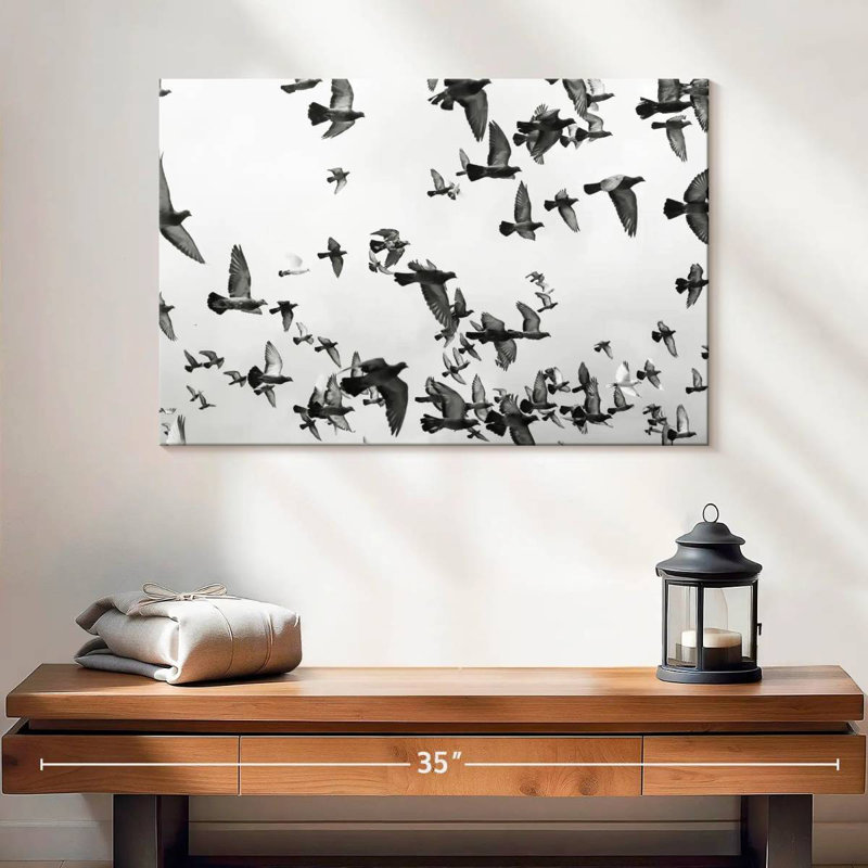 Brampt Pigeon Flock, 16" H x 24" W