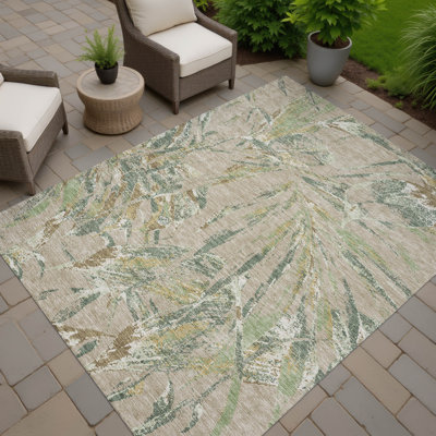 Tapis tropical intérieur / extérieur lavable à la machine Chantille ACN2975