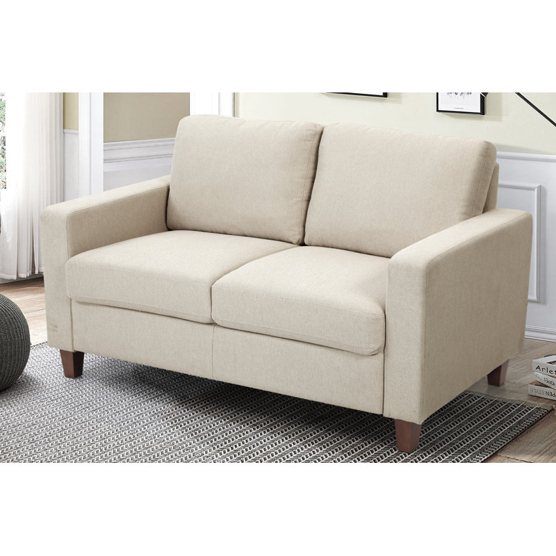 Causeuse Amiyla, 100 % polyester beige