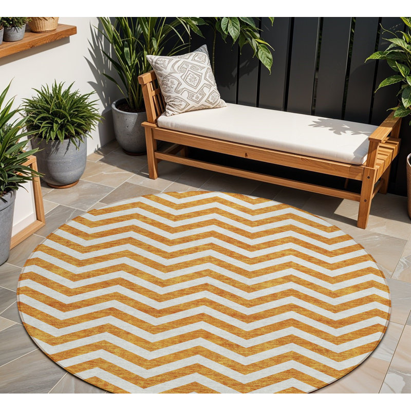 Tapis rond lavable 8 po