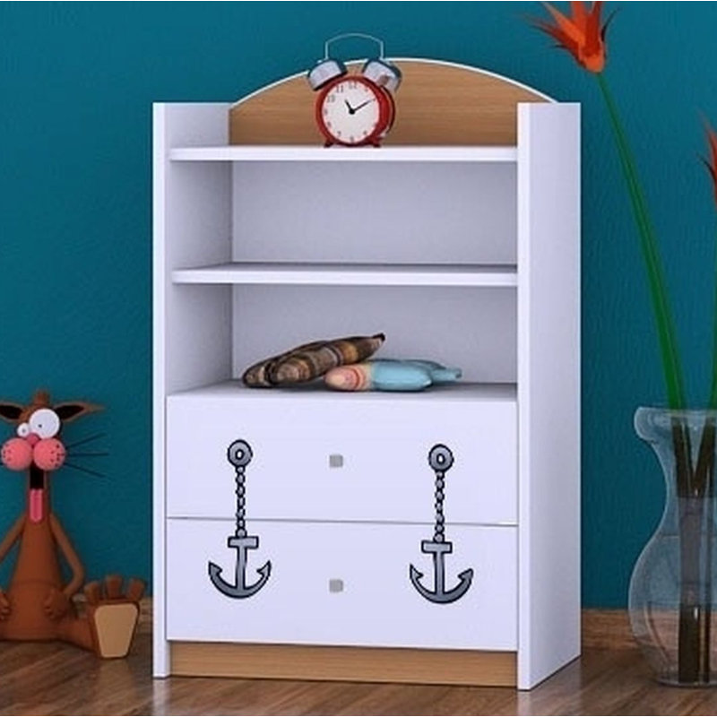 Keira 96cm H X 60cm W Kids Cube, Natural