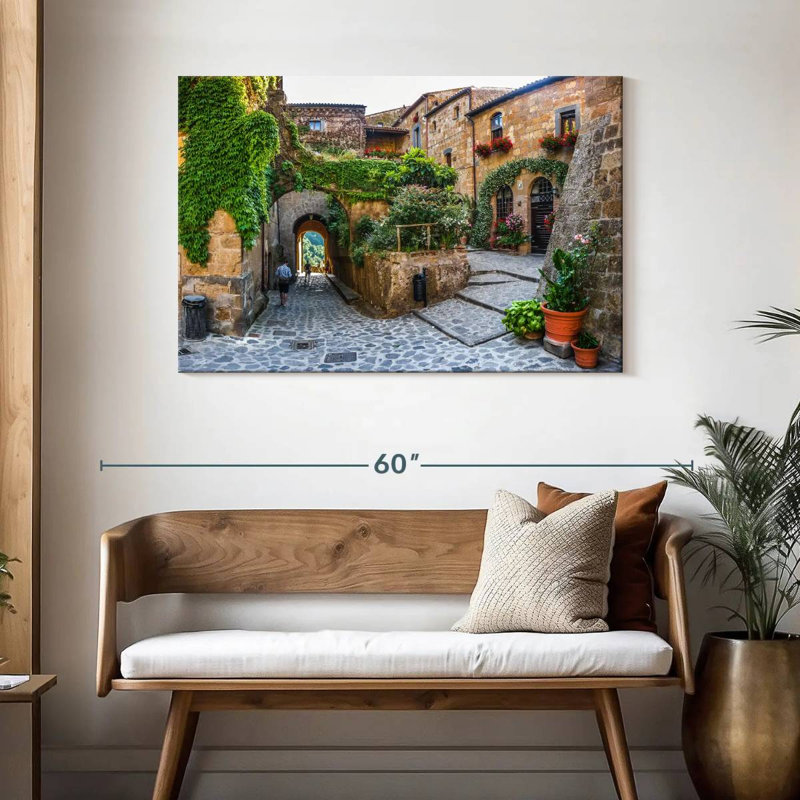 Kavia Civita Di Bagnoregio Town, 30" H x 45" W