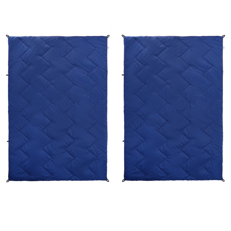 Packable Featherlike Multi-Purpose Blanket, Blue