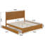 Lit plateforme en bois avec pied de lit et gigogne Aveline-155936806-155936800