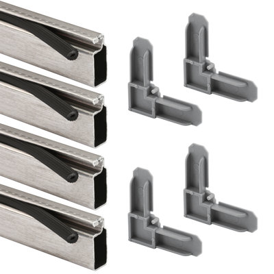 Ensemble de moustiquaire en aluminium Prime-Line, bronze 5/16 po x 3/4 po x 36 po, ensemble de 1
