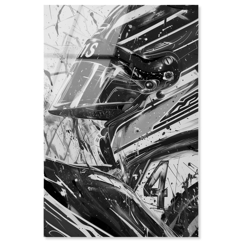 Imprimé acrylique de voiture de course par Notoriart, prêt à être accroché, H 15 po x l 10 po