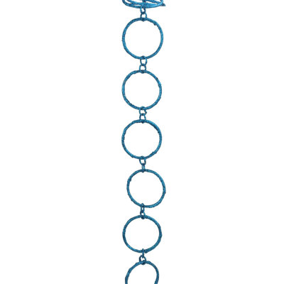 5' x 1.75" Sparkling Glitter Round Circle Chain Artificial Christmas Garland - Unlit