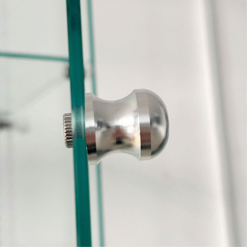 Vitrine en verre trempé, armoire à vin, armoire de rangement, classeur, avec bande DEL Bluetooth, peut être contrôlée par une télécommande ou une application mobile, roulettes pivotantes, peut être placée n'importe où, couleur: blanc