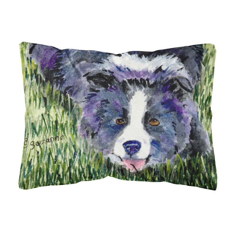 Coussin décoratif intérieur/extérieur bordure collie