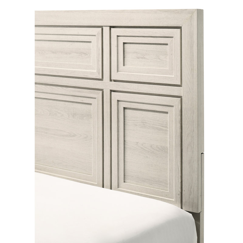 Cadre de lit grand lit blanc antique, style contemporain, panneau encastré, matériau en bois, chambre à coucher, panneau requis en blanc, mobilier de chambre à coucher, design, nécessaire