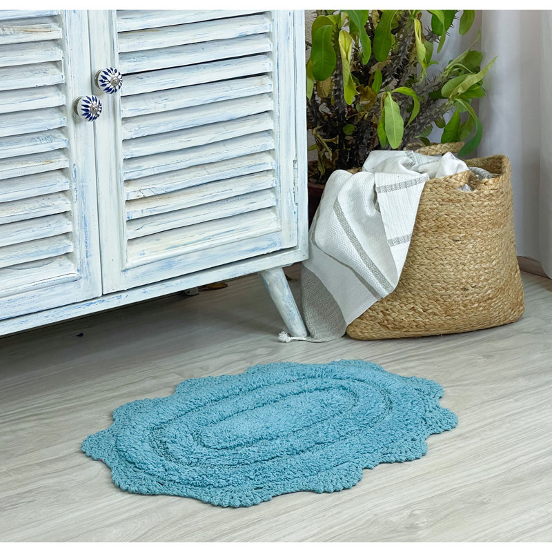 Casanova Non-Slip, Aqua Blue, 24" L x 17" W