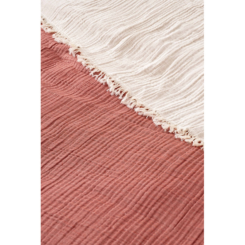 Luxury Double Bedspread, Tile Red, 67 x 98 | 100% Cotton, 4 Ply, Machine Washable (30-40°C) | Soft, Durable & Elegant Design for a Cozy Bedroom | Perfect for Stylish Home Décor & Comfort