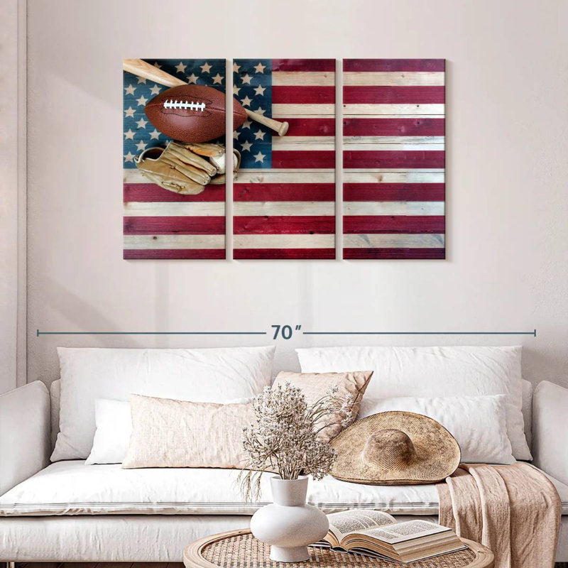 Borges American Favorite Sports, 28" H x 45" W