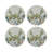 Cherry Blossom Blue Round Beaded Placemat Smooth