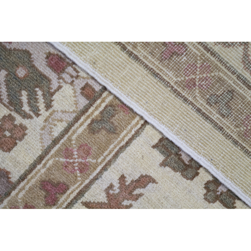 Tapis beige de haute qualité noué à la main Sultanabad