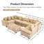 Canapé modulaire 6 places Cloud