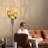 Adonus 64.96" Black Rattan Tree Floor Lamp