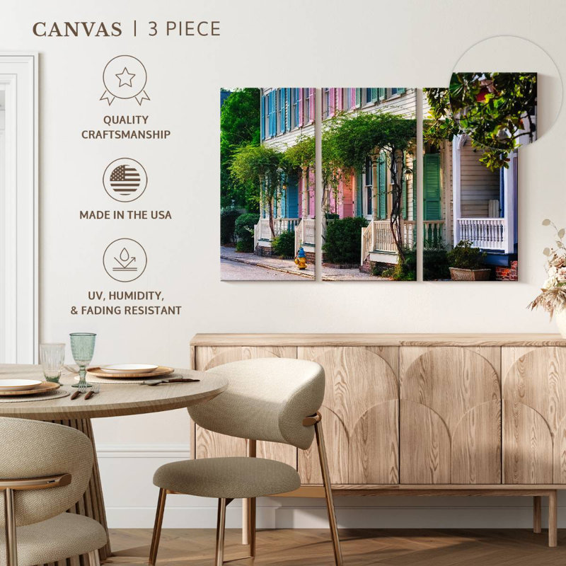 Historic Row Houses, 48" H x 74" W