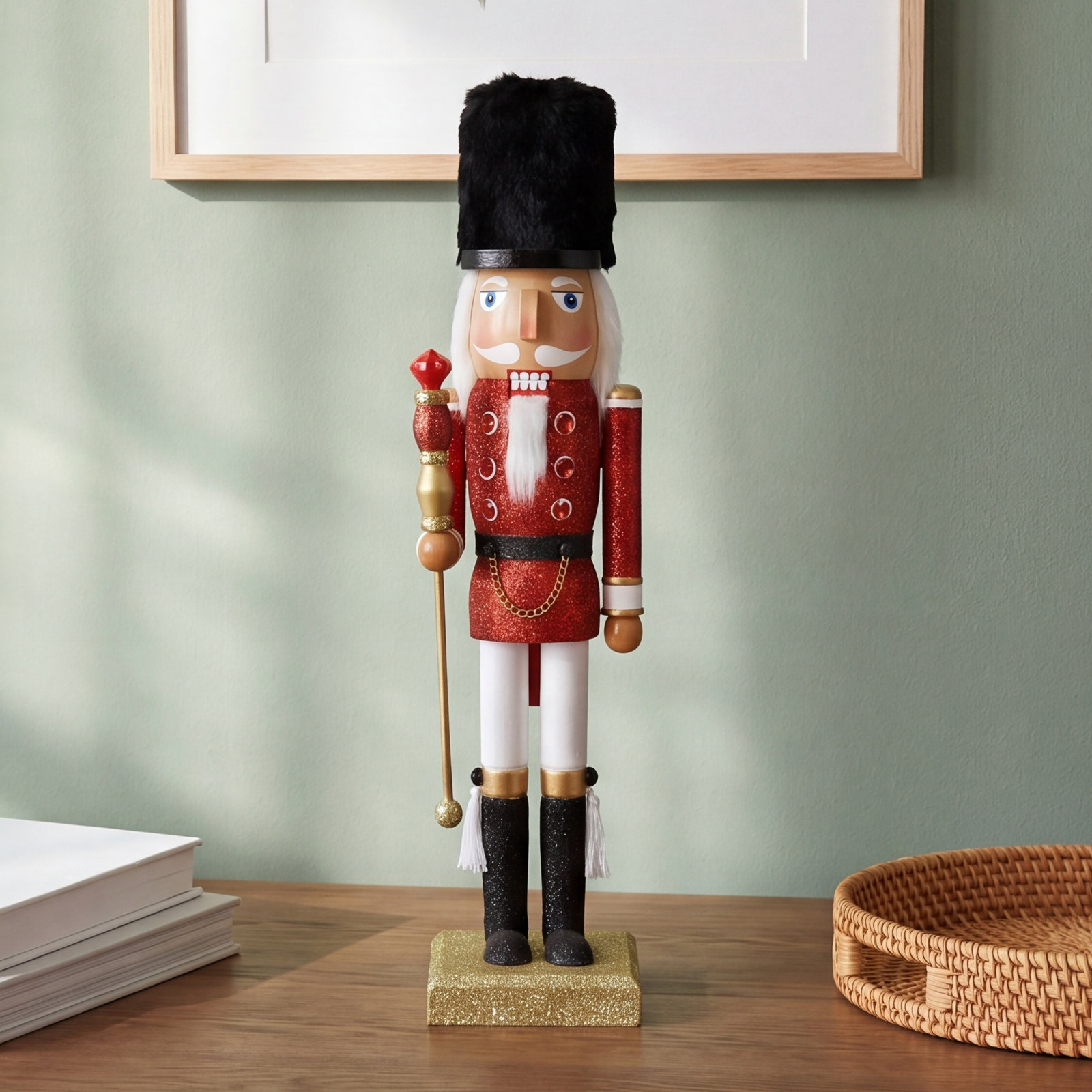 Shammah Soldier Nutcracker, 18" H x 5" W x 4" D