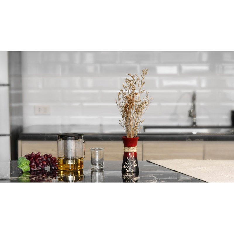 Handmade Wood Floor Vase