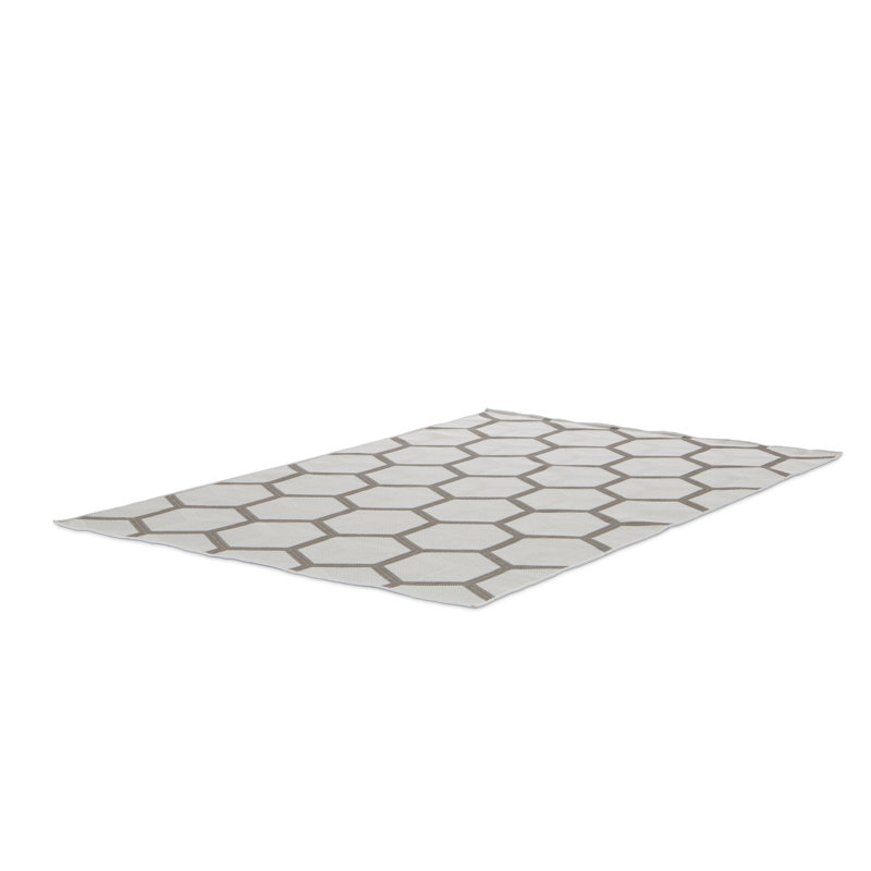 Jalynn Geometric Recycled P.E.T Area Rug, Rectangle 80 x 150cm