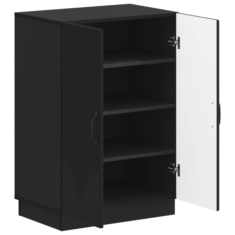 Shoe Storage, 87 cm H x 59.5 cm W x 39.5 cm D, Black
