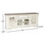 Meuble télé l 74 po avec portes miroir et gestion des câbles Colchester-95417688
