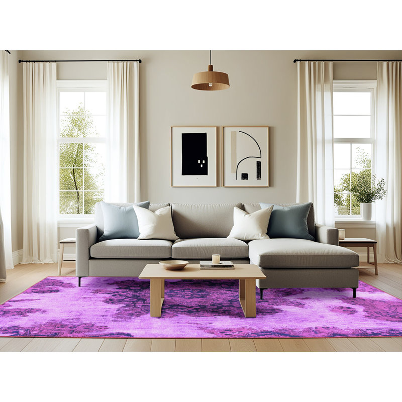 Tapis mauve Deah, Rectangle 6 pi x 9 pi