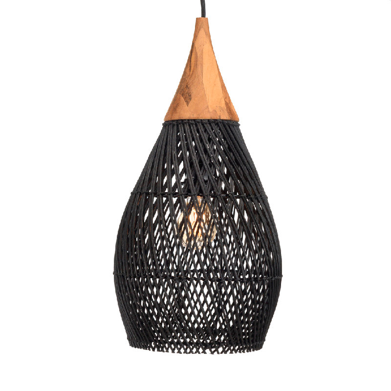 Amania 1 - Light Pendant, Black, 47cm H x 25cm W