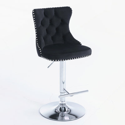 Ensemble de 2 tabourets de bar ergonomiques avec hauteur réglable et pivot pour plus de stabilité