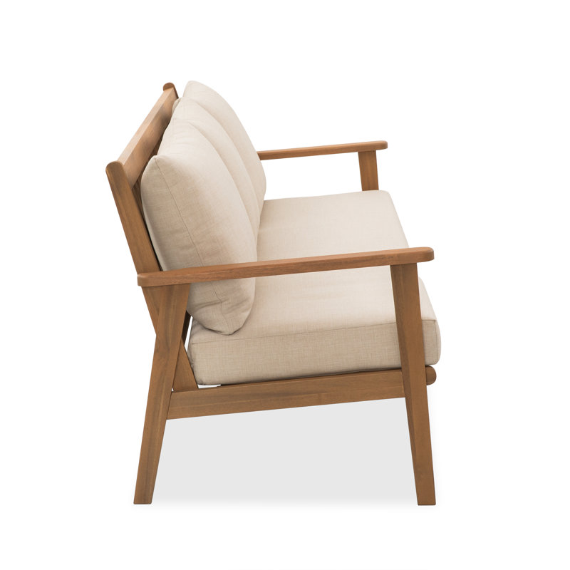 3 Seater Patio Sofa With Cushion