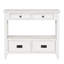 Console en bois de pin massif 36 po, table d'entrée avec 4 tiroirs et 1 tablette de rangement pour l'entrée, le salon, la chambre à coucher, le couloir et la cuisine-559562297