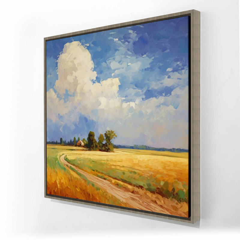 Country Day - Paysage rustique, décoration sur toile encadrée