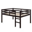 Lit mezzanine compact pleine grandeur avec marches-229652431