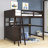 Gibrian Full 6 Drawers Wood Loft Bed with Built-in-Desk and Shelves by Harriet Bee-1979454715