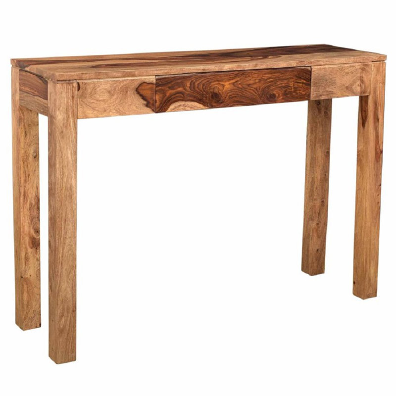 Ilimotama 42'' Solid Wood Console Table, Dark Sheesham