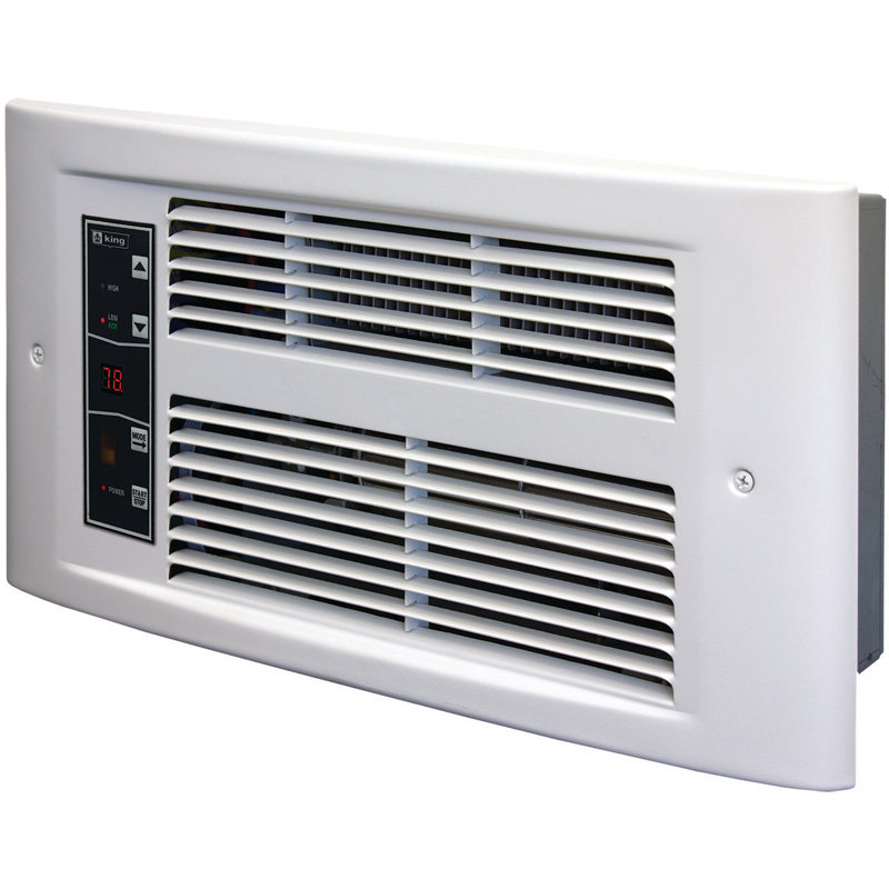 Chaufferette électrique murale à ventilateur, Colombe blanche, 1500 W / 120 V / 12,5 A
