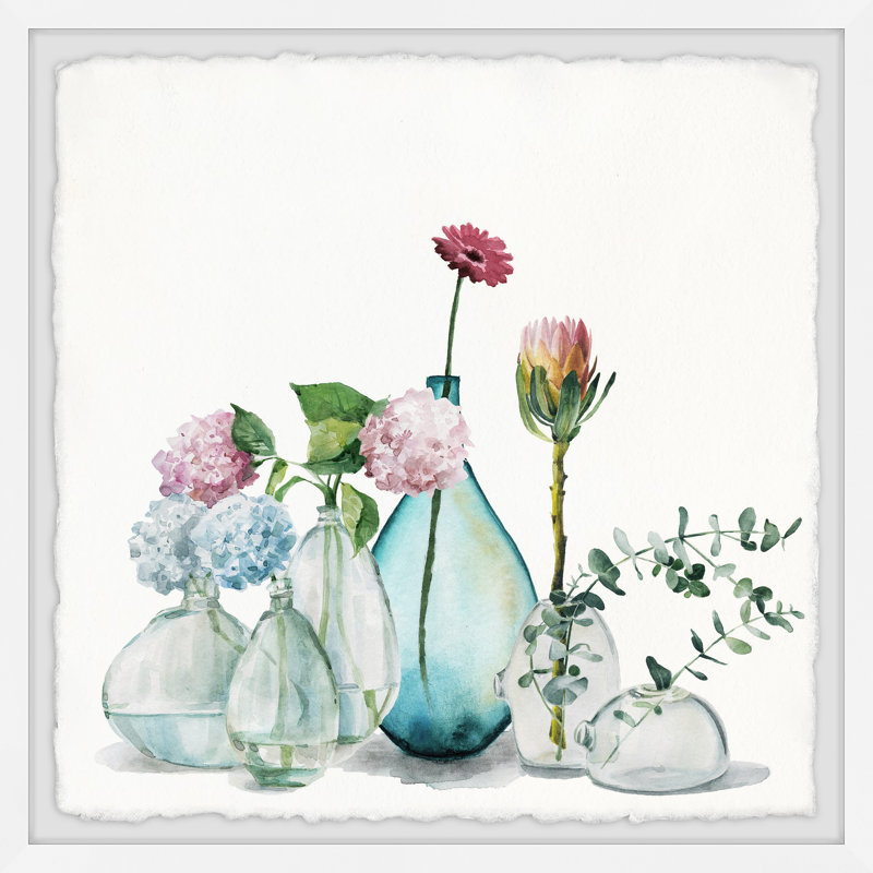 Transparent Beauties - Single Picture Frame Painting, 81cm H x 81cm W x 3.81cm D
