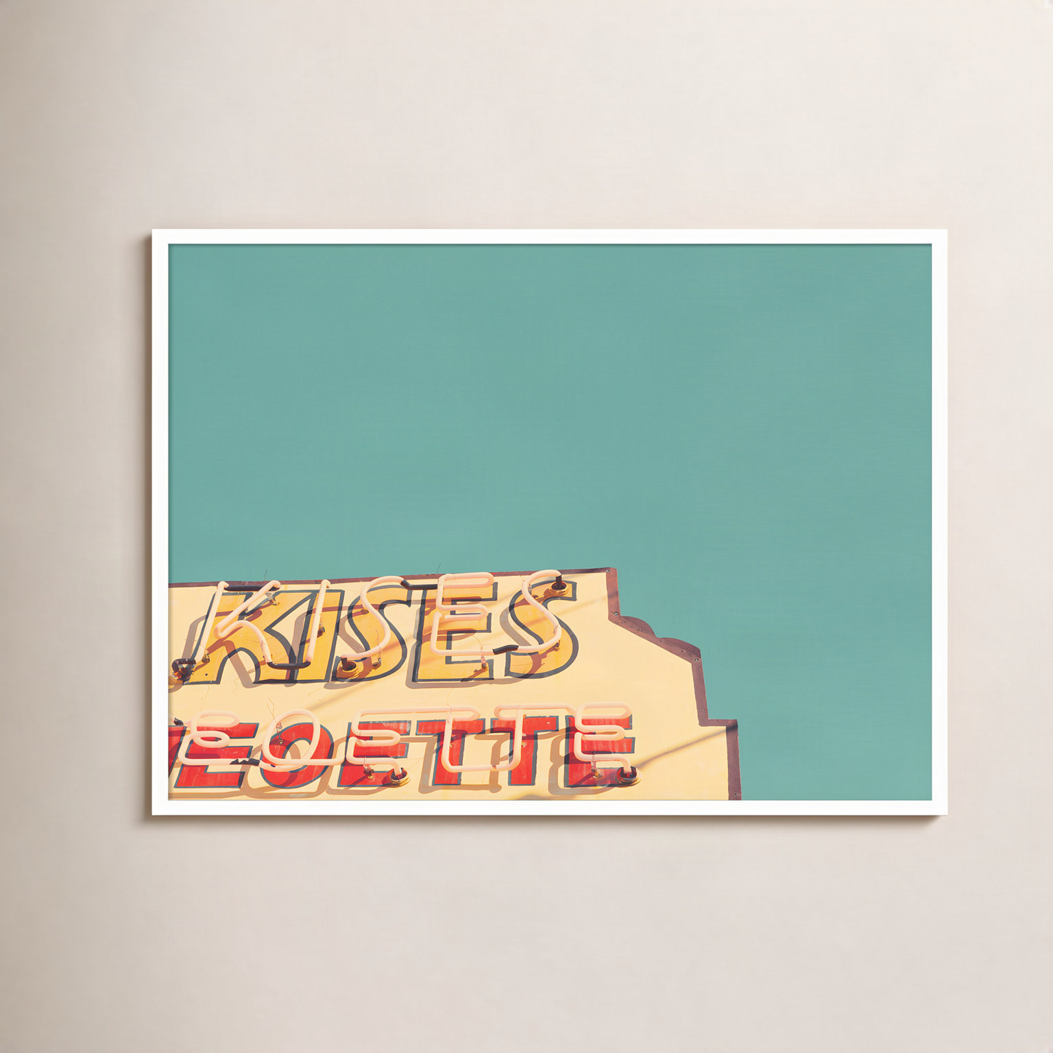 Kisses Photo Print by Robert Cadloff, 34.25" H x 43.25" W x 0.88" D, White