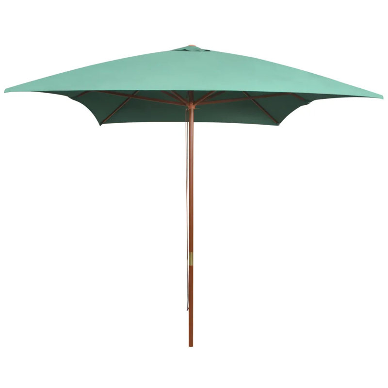 Bridger 200cm X 300cm Rectangular Market Parasol, Green