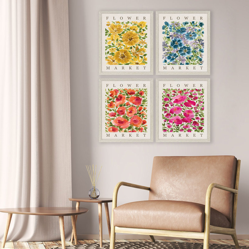 Flower Market Framed Art